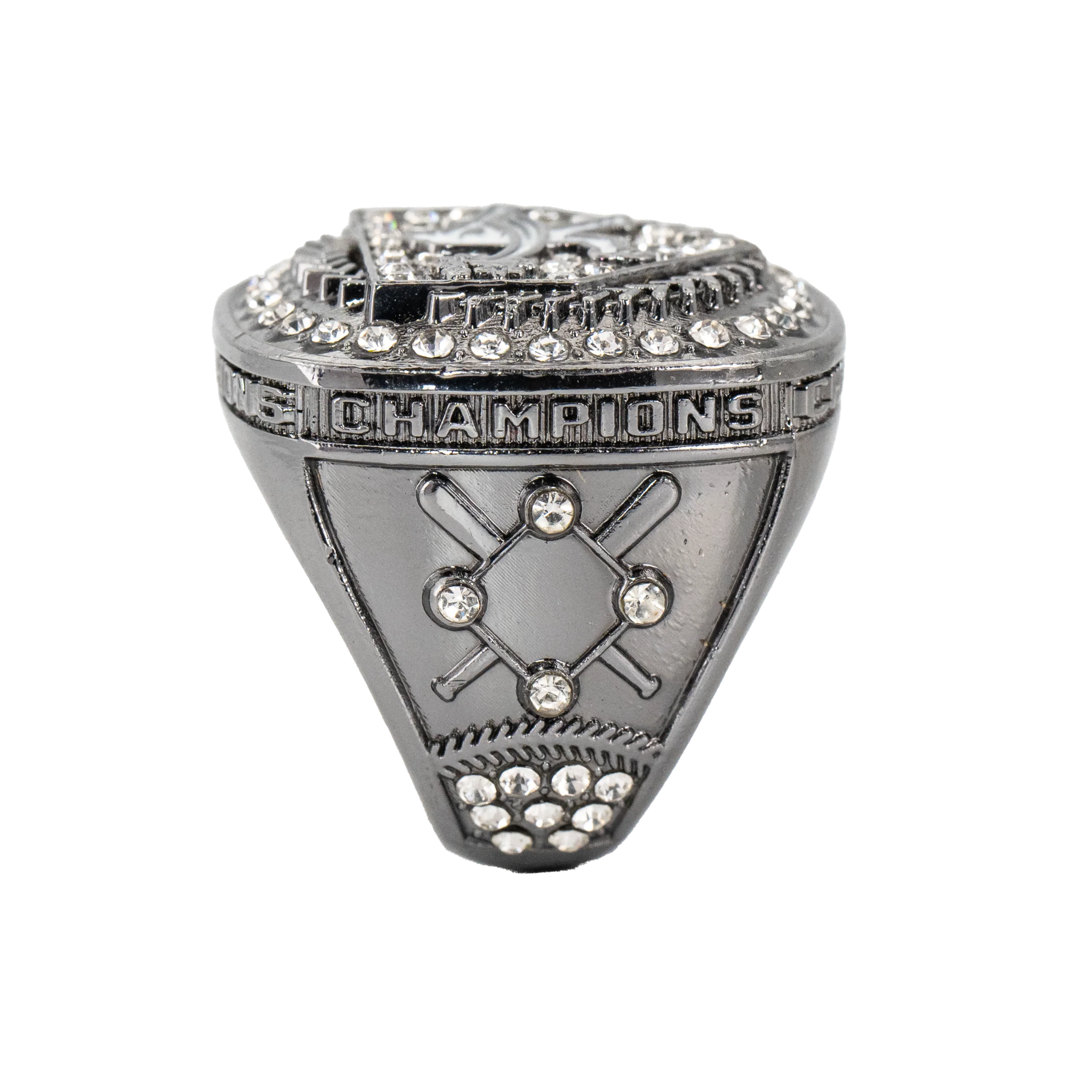 Black (Gun Metal) Baseball Champion Rings - Image 3