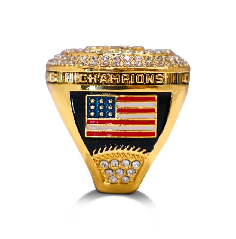 Gold Baseball Champion Rings - Image 3